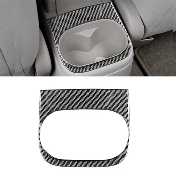 עבור שברולט קובלט 2005-2010 רך סיבי פחמן הרכב מושב אחורי מים לכוס כיסוי לקצץ מדבקה חלקי חילוף ואביזרים