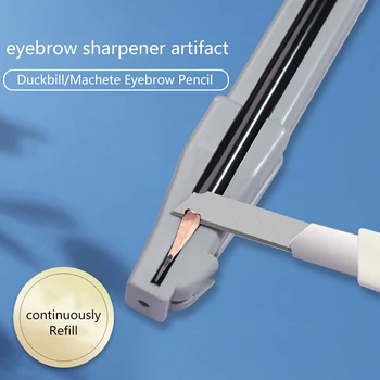 עיפרון גבות מחדד כלים Microblading איפור קעקוע מחדד במשך חצי קבוע גבות איפור