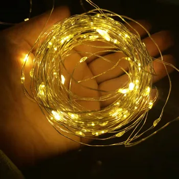 עיצוב חדר השינה מנורת עץ חג המולד DIY עיצוב LED חוטי נחושת מחרוזת האור 10pcs פיות מנורת גן, מסיבת חג המולד תאורה בחוטים