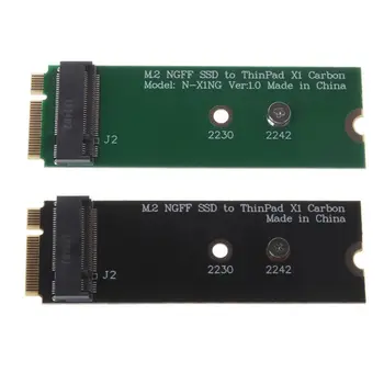 על .2 NGFF SSD כדי X1 Carbon Ultrabook מתאם ממיר מתאם כרטיס SSD תחליף lenovo ThinkPad 20+6pin