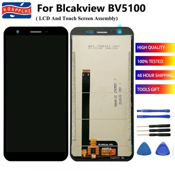 על BLACKVIEW BV5100 Pro תצוגת LCD + מסך מגע מחליף BV4900 / BV5100 Pro LCD + דבק