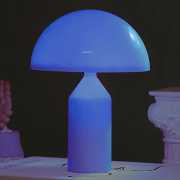 פטריות ניתן לעמעום המנורה בהירות מתכוונן פט אור שינוי צבע מינימליסטי מופעל על סוללה בהיר השינה ליד המיטה עיצוב