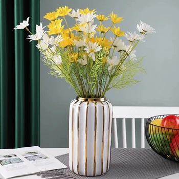פלטינה אגרטל מודרני פשוט קישוט הבית עציץ Phalaenopsis אגן נורדי זהב מעקב סידור פרחים באגרטל מפעל