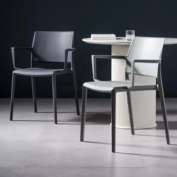 פלסטיק בודדים מטבח, כסאות אוכל סלון המשרד יחיד כסאות אוכל יוקרתיים Silla Comedor מעצב רהיטים YX50DC