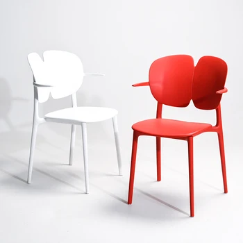 פלסטיק חיצונית נורדי כסאות אוכל המבטא המטבח המשרד יוקרה בסלון כיסאות מעצבים מודרני Sillas ריהוט הבית WKDC