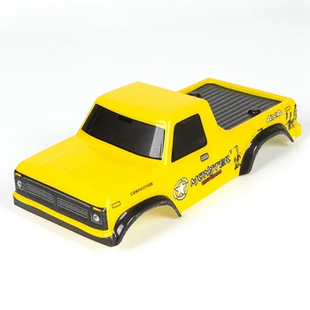 פלסטיק רך F150 גוף פגז על צירי SCX24 1/24 RC סורק רכב DIY שדרוגים חלקים,צהוב