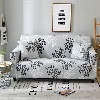 פרחוני הדפסה מתיחה אלסטי ספה כיסוי כותנה ספה מגבת להחליק עמיד ספה מכסה עבור הסלון מלא עטוף נגד אבק