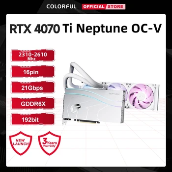 צבעוני GeForce RTX 4070 Ti נפטון OC-V גרפיקה GDDR6X 12GB 192bit 21Gbps 16pin וידאו כרטיס המשחק עבור מחשבים שולחניים