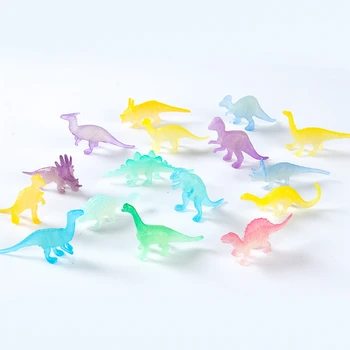 צבעוני זוהר דינוזאורים זוהרים בחושך דינו צעצועים להתייחס הילדים מסיבת יום הולדת טובות ילד ילדה מתנה מטעמים מילוי קישוט