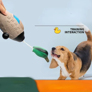 צעצועי כלב מחקה ברווז מת הפגוש צעצועים לאימון גורים, כלבי ציד, מלמד ברכיה ו עופות מים אחזור משחק אינטראקטיבי