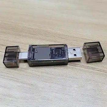 קורא כרטיסי זיכרון שקוף מכא סגנון OTG USB 3.0 קורא כרטיסי PC Microsd כרטיס מתאם USB Card Reader עבור מחשבים ניידים