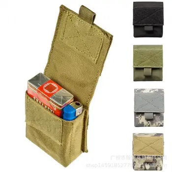 קטן השירות EDC ציוד גאדג ' ט התיק Molle טקטי כיס סיגריה מחזיק תיק תיק החגורה הצבאית ציד יסודות מארגן תיק