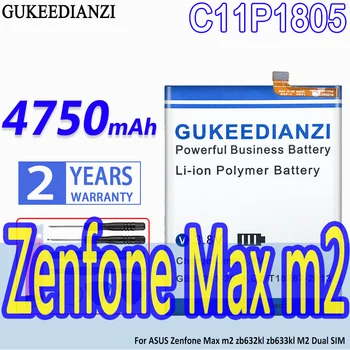 קיבולת גבוהה GUKEEDIANZI סוללה C11P1805 4750mAh עבור ASUS Zenfone מקס m2 zb632kl zb633kl M2 Dual SIM