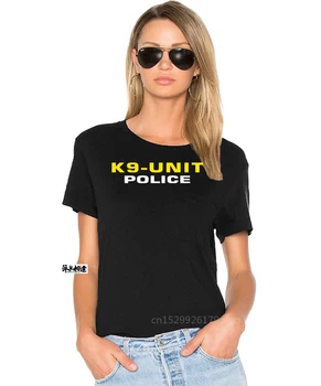 קיץ אופנה חמה למכירה גברים O-צוואר כותנה חולצת השראה K9 יחידת משטרה שחור חולצה מגניב Tees מקסימום Harajuku אופנת רחוב