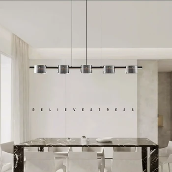 קישוט הבית נברשת בחדר האוכל אורות תליון תאורה פנימית תאורה מנורות תקרה סלון מפואר תאורה זכוכית