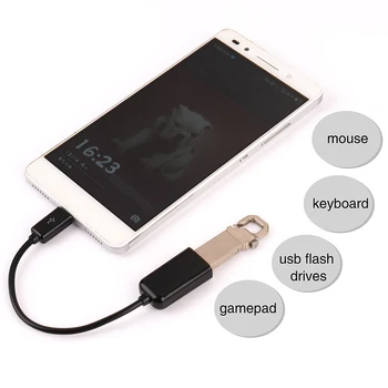 קל משקל קצר זכר מיקרו USB נייד ממיר USB נקבה כבל מתאם OTG באיכות גבוהה עבור טלפון אנדרואיד אביזרים