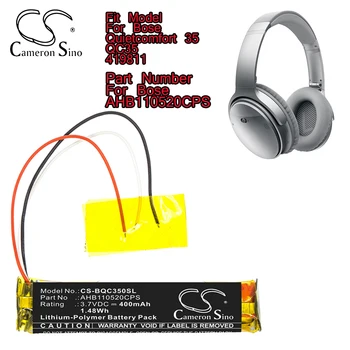 קמרון סין אוזניות אלחוטיות סוללה עבור Bose Quietcomfort 35 QC35 419811 מספר חלק AHB110520CPS
