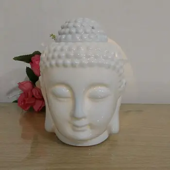 קרמיקה בודהה ראש תנור בודהה הראש בסגנון סיני בודהה תה שעווה כלי טמפרטורה גבוהה התנגדות אור-לשדר