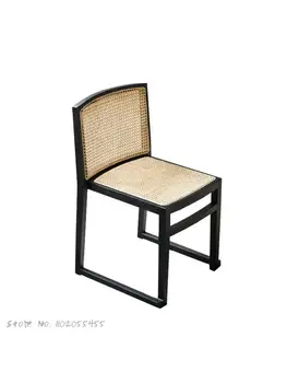 קש האוכל כסא עץ מלא נורדי פשוט משענת הכיסא המודרני Homestay הביתה השינה איפור הכיסא הכיסא במשרד מסעדה