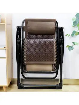 קש קיפול המשענת הפסקת צהריים הכיסא קרח משי קש הכיסא הביתה תנומה הכיסא מרפסת פנאי הכיסא החורף