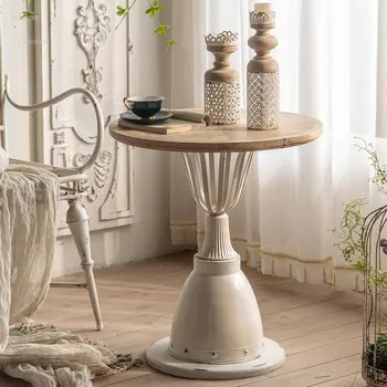 רטרו מעץ מלא שולחנות קפה מעצב בסלון ספה שולחן צד הביתה רהיטים לחדר השינה שידות לילה פנאי מרפסת שולחן