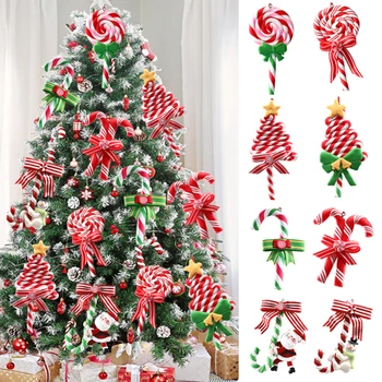 ריבוי סגנונות חמוד ממתקים כדורי חג המולד עץ חג המולד קישוטים 2023 תלוי קישוט חג מולד שמח מתנות עיצוב הבית השנה החדשה
