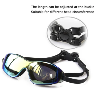 שחייה משקפיים חיצוני עמיד למים HD אנטי ערפל לשחות משקפות צלילה למבוגרים