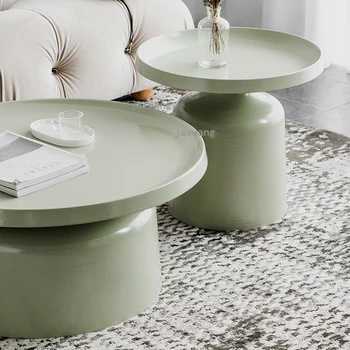 שילוב שולחנות קפה לסלון ספה שולחן צד מעצב סביב שולחן פינתי הנורדית המודרנית תה קטן שולחן לריהוט הבית