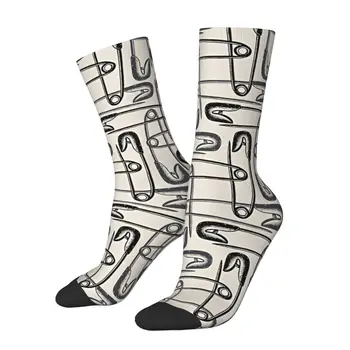 שמח רטרו סיכות עיצוב מטורף של גברים גרביים יוניסקס Harajuku דפוס מודפס חידוש הצוות גרב ילדים מתנה