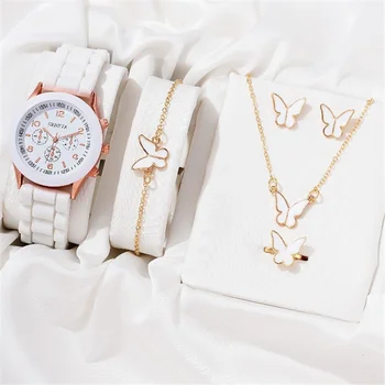 שעון נשים מתנה אופנה שעונים שחור יוקרה שעון סיליקה ג ' ל קוורץ פשוט סיליקון האישה שעון יד Relogio Zegarek Damsk