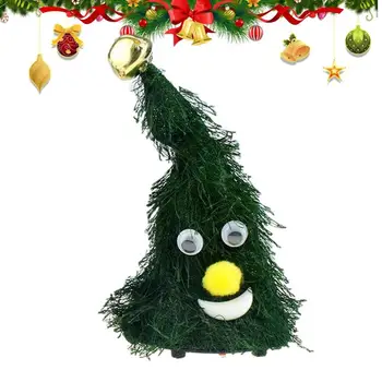 שר עץ חג המולד חשמלי הנדנדה נעה כובע סנטה ואת עץ חג מולד קישוט סנטה קישוט ילדים מבוגרים מתנות חג המולד