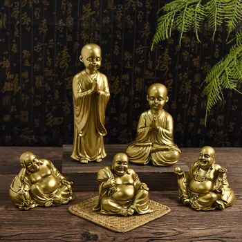 שרף בודהה מאיטריה פסל בודהיסטי קישוט פיסול מלאכה שולחן במשרד דקורטיביים בודהות דמויות דמויות על הפנים